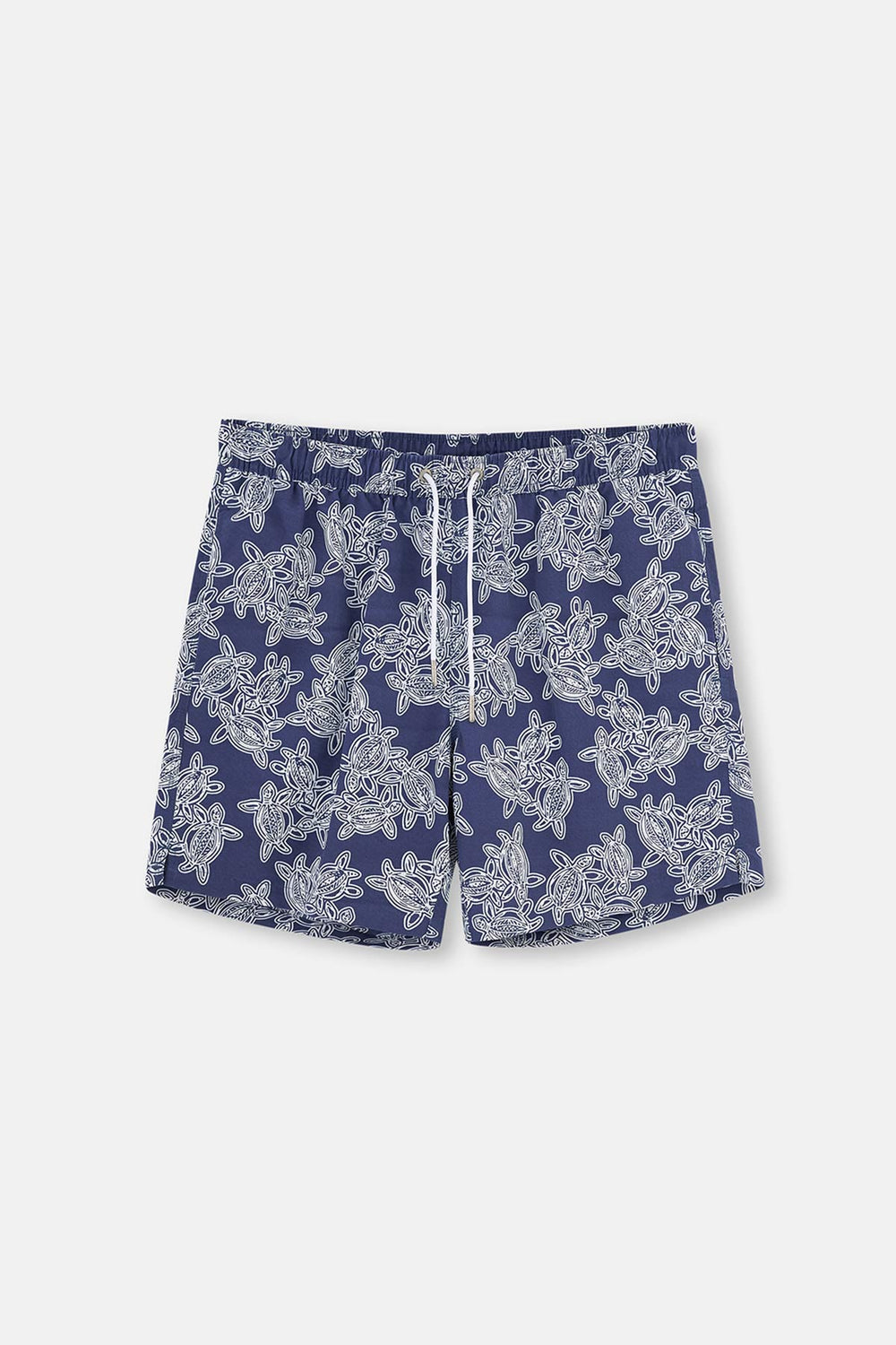 Indigo Caretta Desenli Orta Boy Deniz Şortu