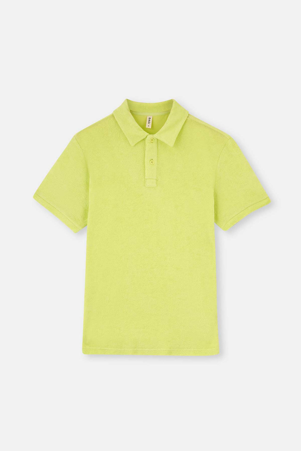 Neon Yeşil Havlu Polo Yaka Tişört