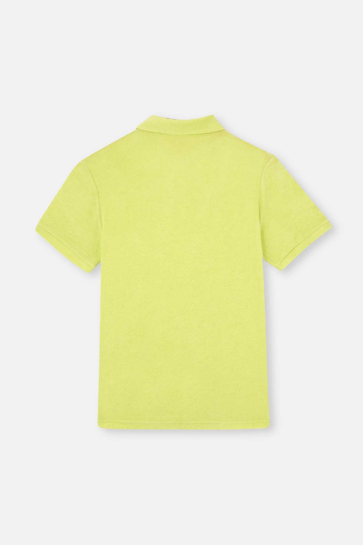Neon Yeşil Havlu Polo Yaka Tişört