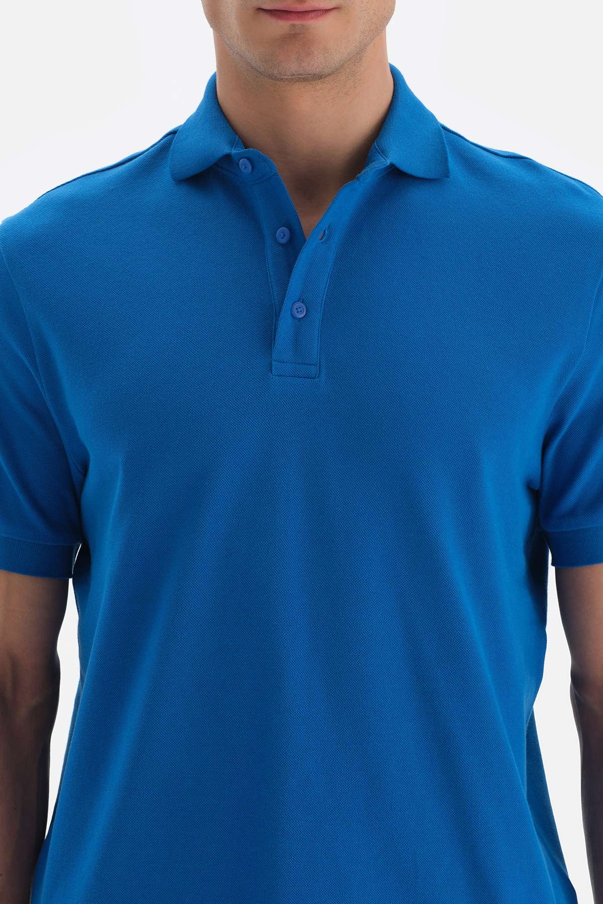 Turkuaz Pike Polo Yaka T-Shirt