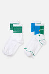 GREEN - WHITE SOCKS