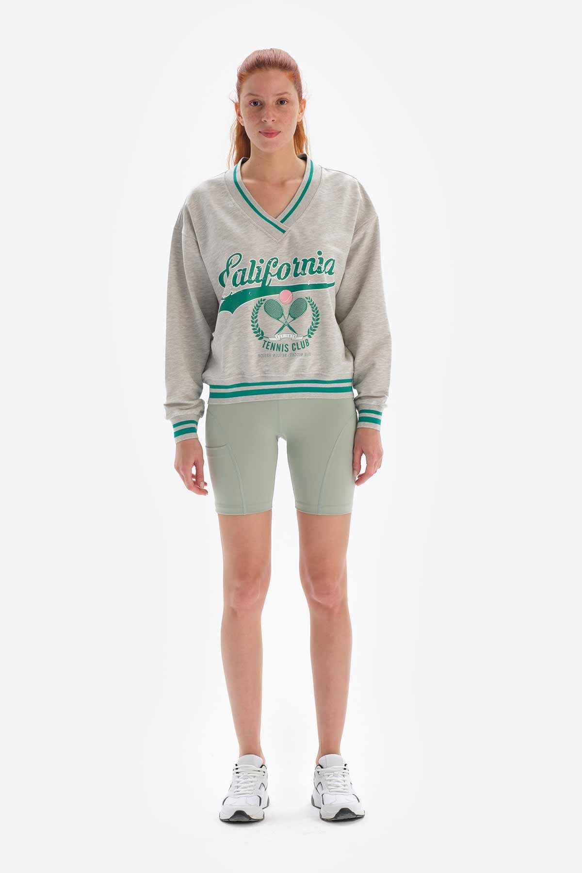 GREY MELANGE SWEATSHIRT