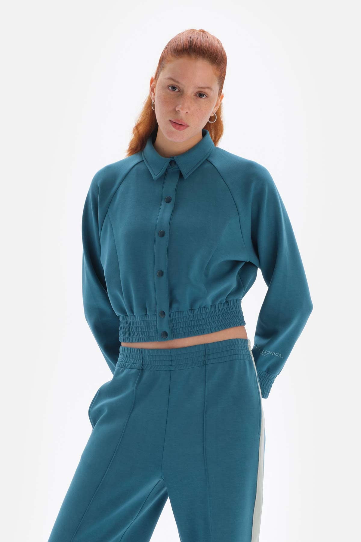 Petrol Dagi Active Mint i Uzun Kol Düğmeli Ceket