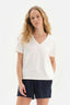 WHITE V-NECK T-SHIRT