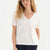WHITE V-NECK T-SHIRT