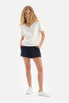 WHITE V-NECK T-SHIRT