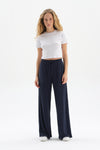 WHITE RIBBED CREW-NECK SHORT SLEEVE CROP T-SHIRT