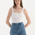WHITE STRAPPY ATHLET