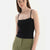 BLACK THIN STRAP RIB ATHLET