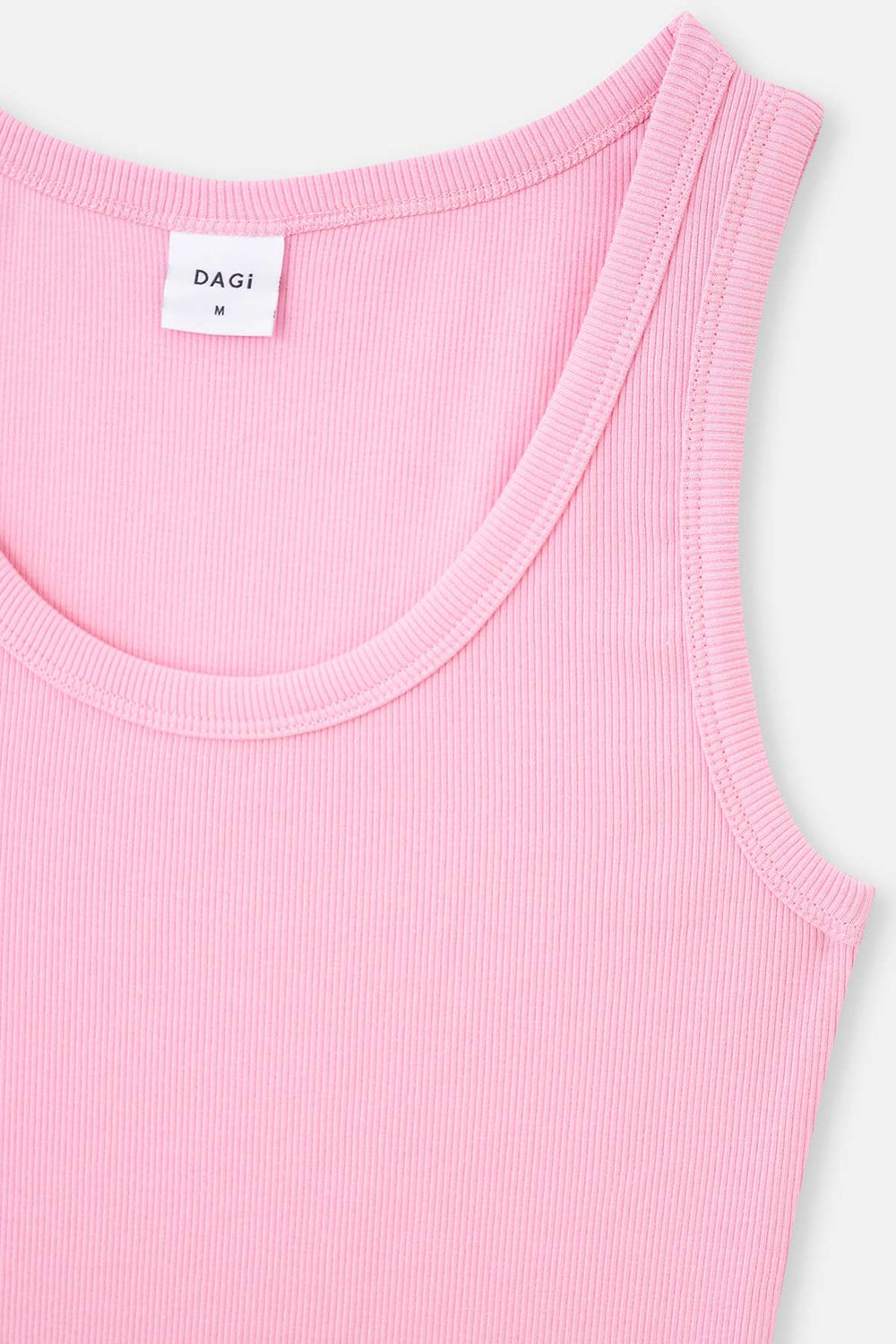 PINK THICK STRAP RIBBED ATHLET