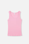 PINK THICK STRAP RIBBED ATHLET