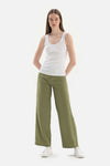 WHITE THICK STRAP RIBBED ATHLET