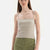 STONE GREY THIN STRAP RIB ATHLET