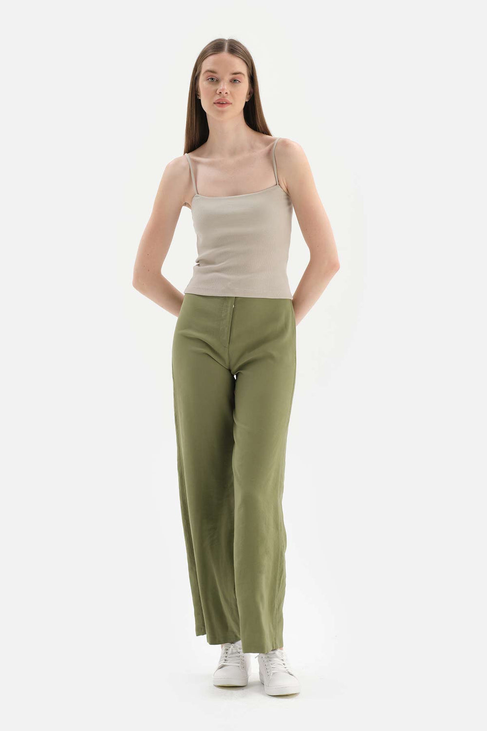 STONE GREY THIN STRAP RIB ATHLET