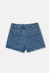 LIGHT BLUE HIGH WAIST MOM DENIM SHORTS