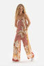 BEIGE PRINTED TROUSERS