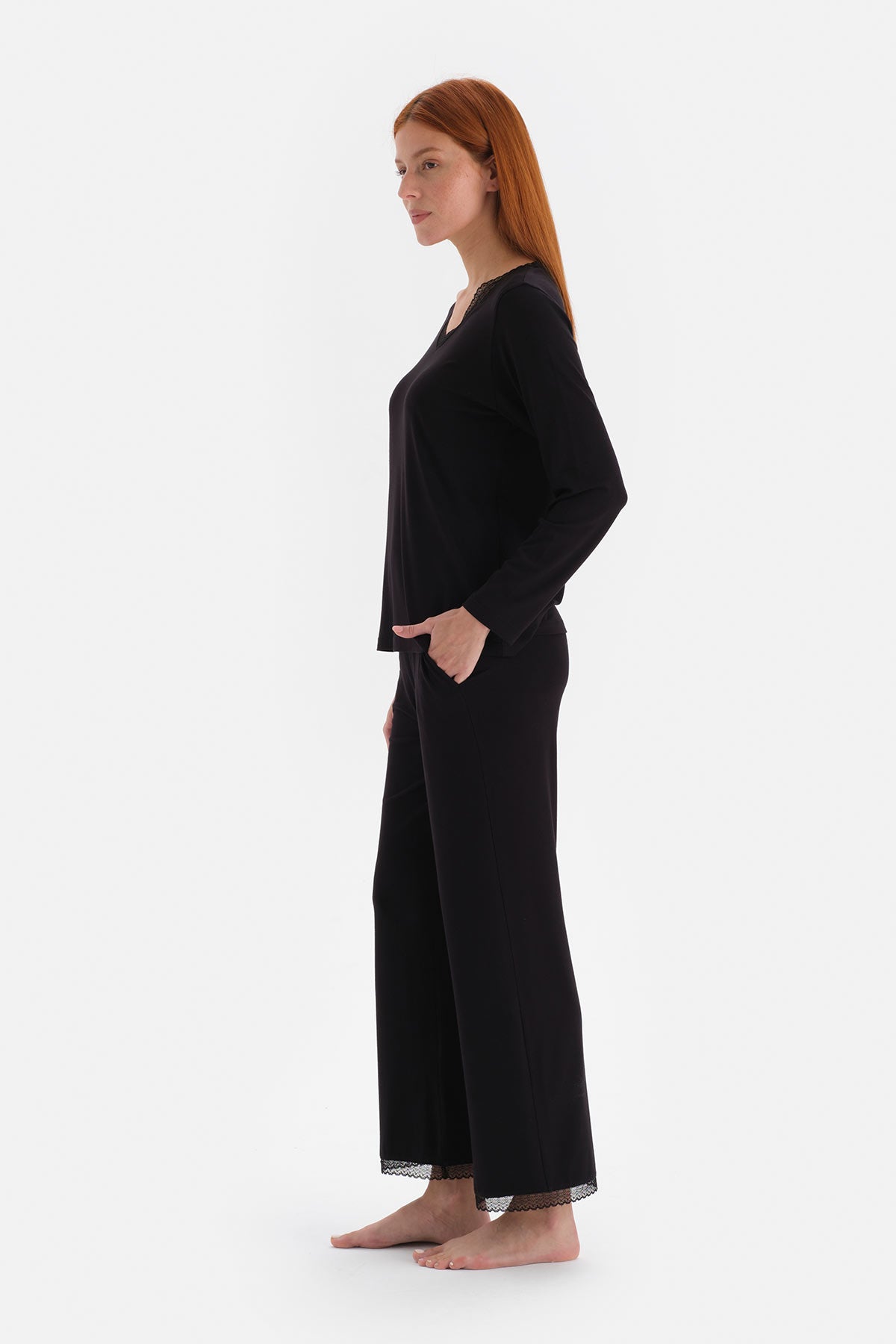 BLACK PYJAMA SET