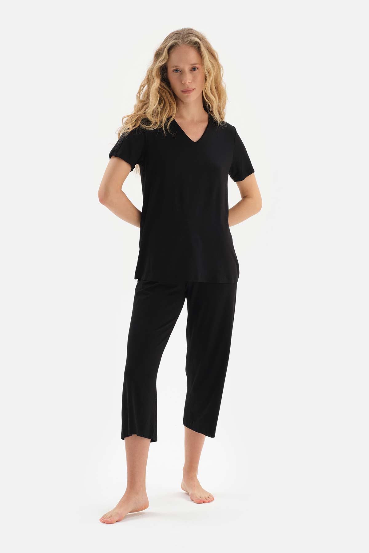 BLACK PYJAMA SET