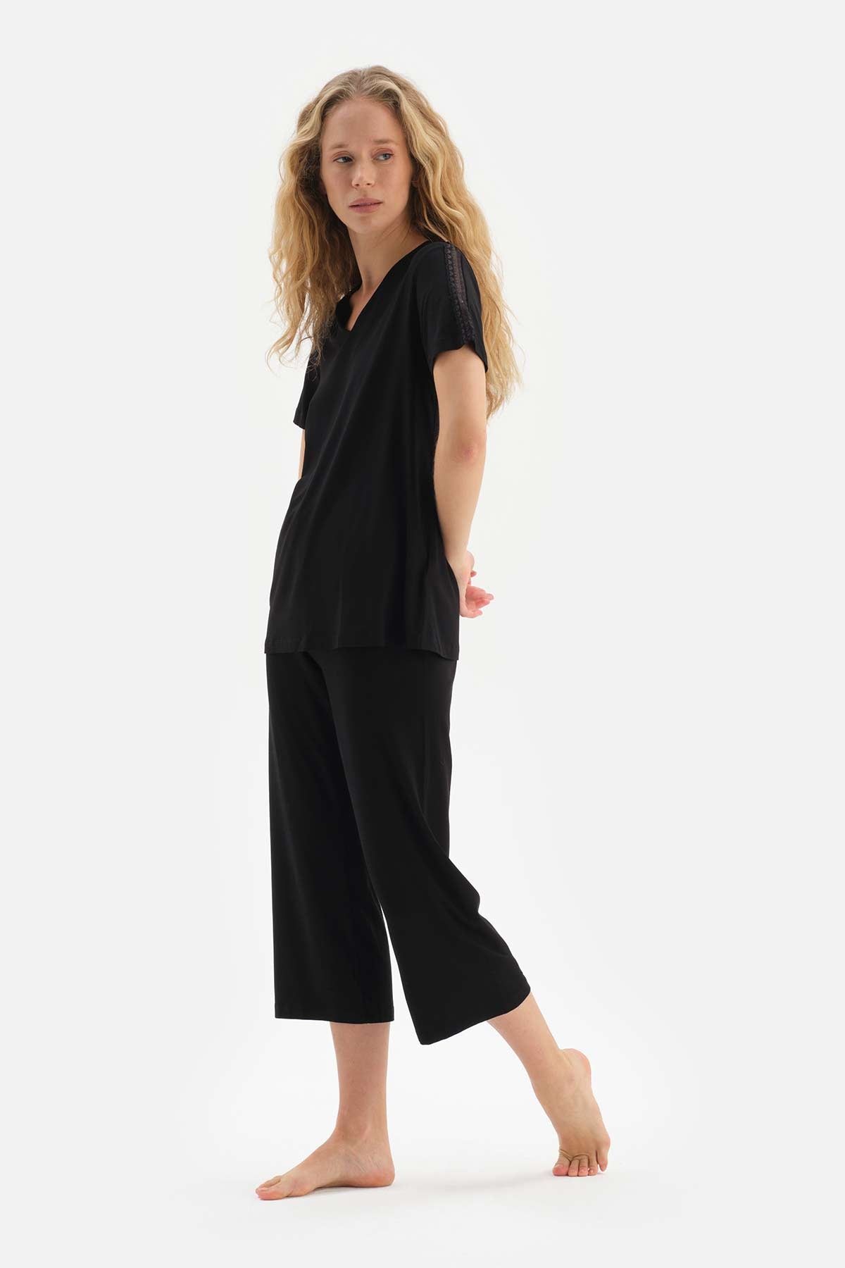BLACK PYJAMA SET