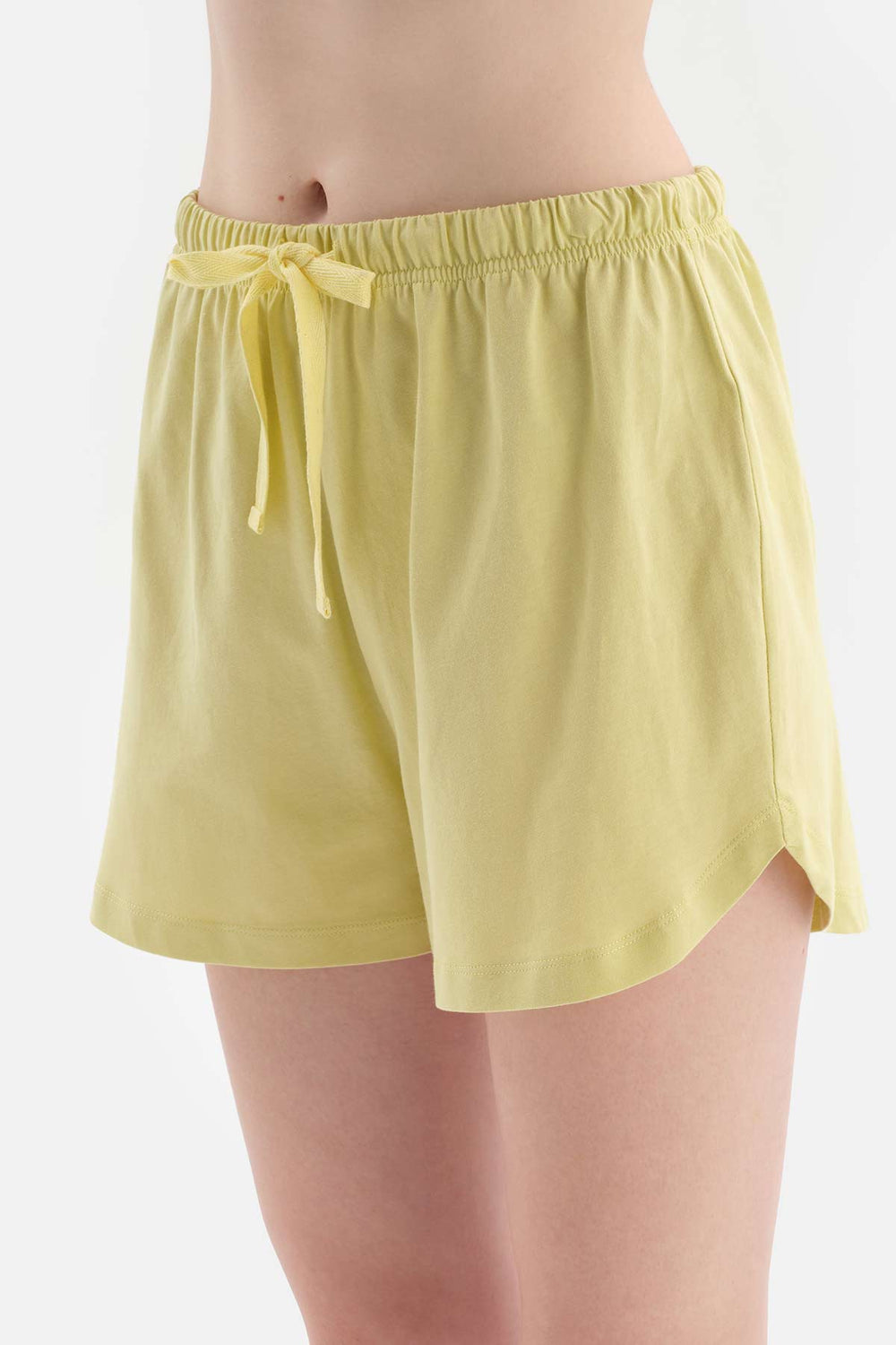 WHITE SHORT SLEEVE PRINT DETAILED SHORTS PAJAMAS SUIT