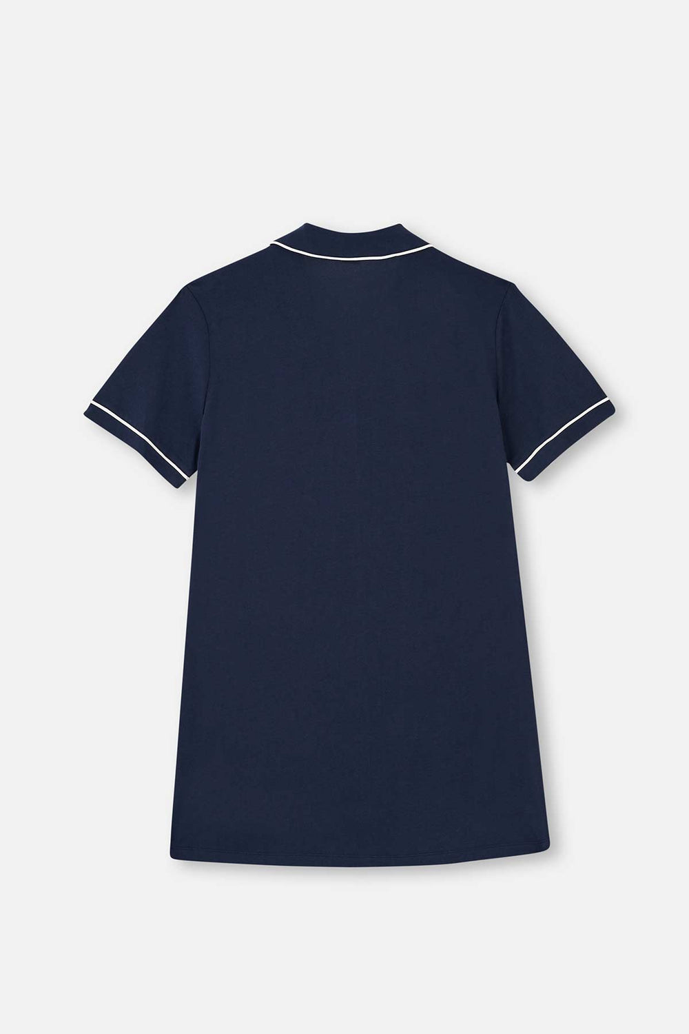 NAVY KNITTED NIGHTSHIRT WITH BUTTON
