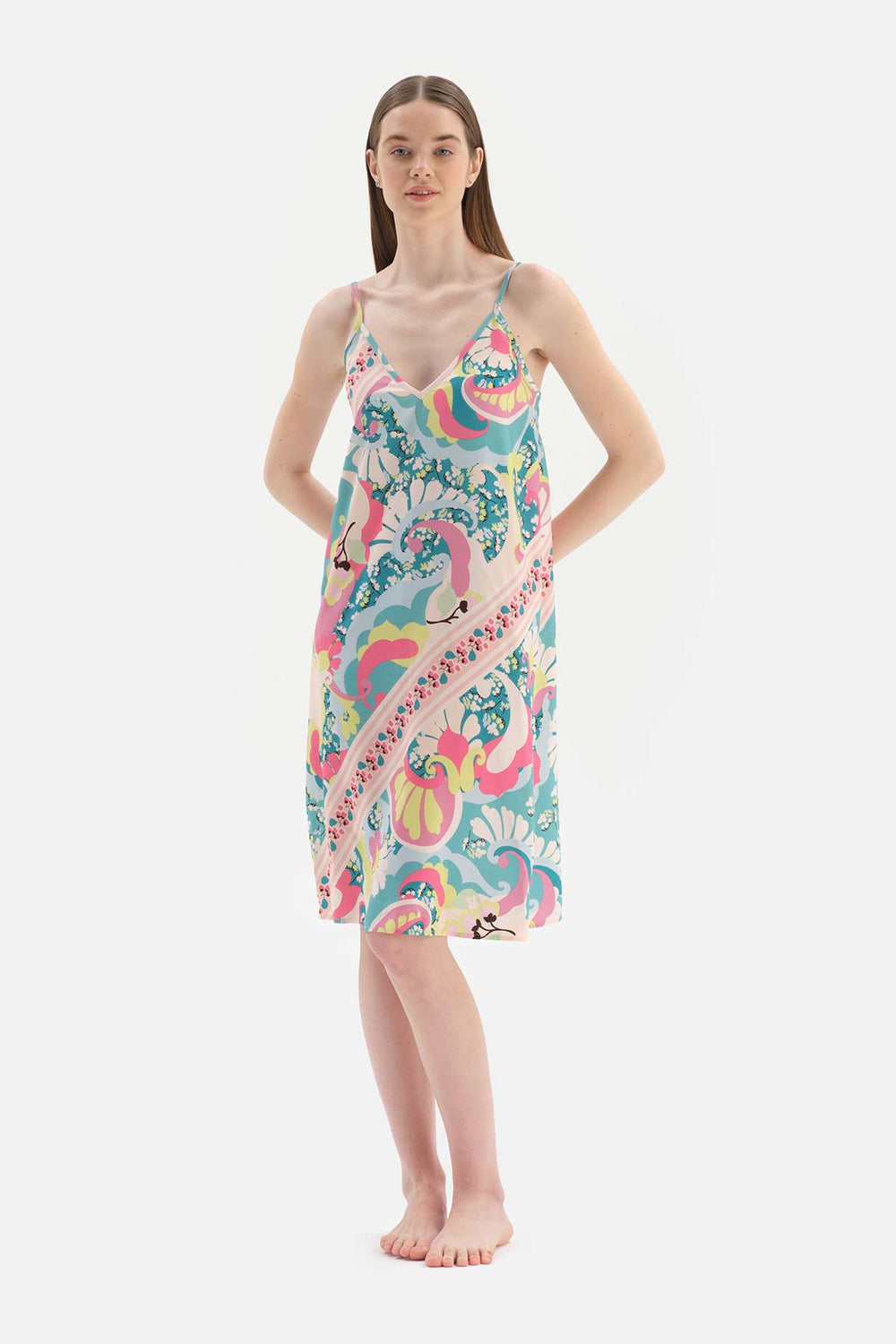 MULTICOLOUR WOVEN NIGHTWEIGHT WITH HANGER