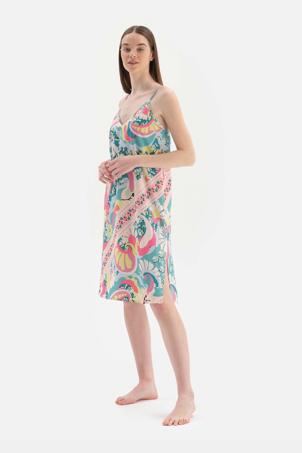 MULTICOLOUR WOVEN NIGHTWEIGHT WITH HANGER