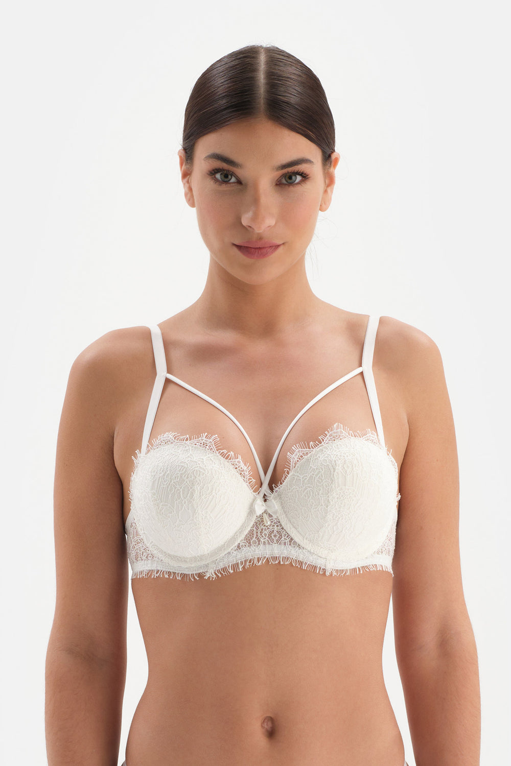 WHITE BRA