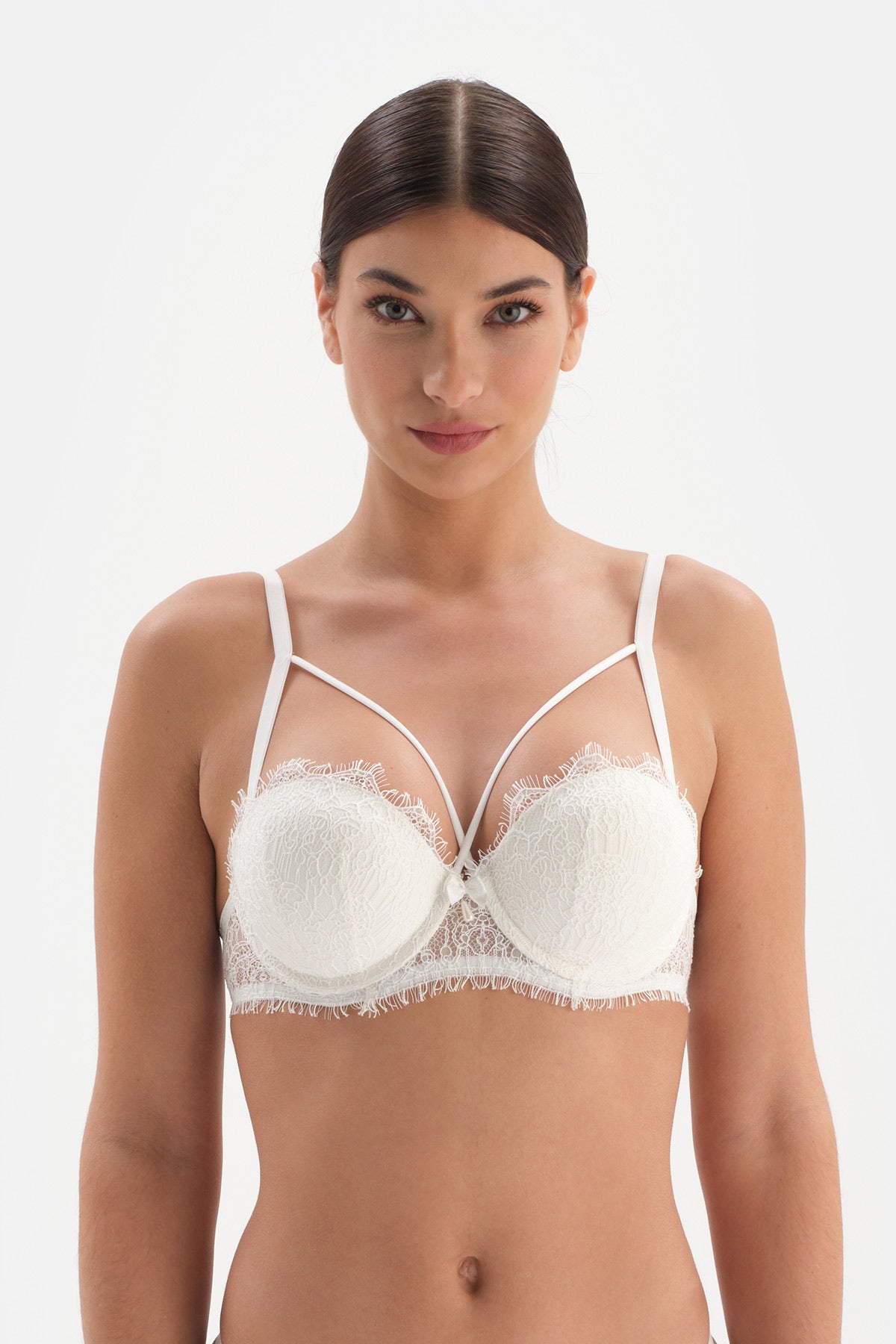 WHITE BRA