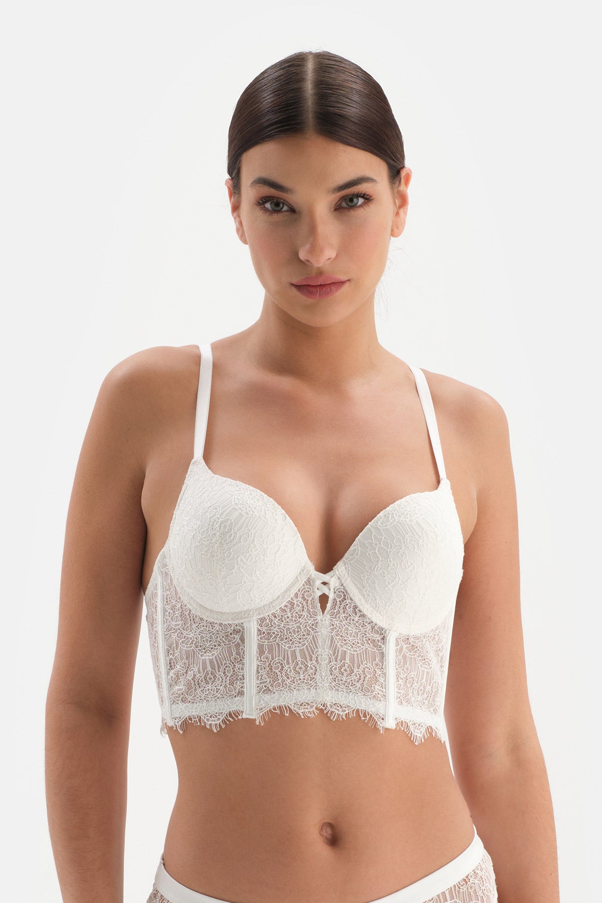 WHITE BRA