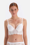 WHITE BRA