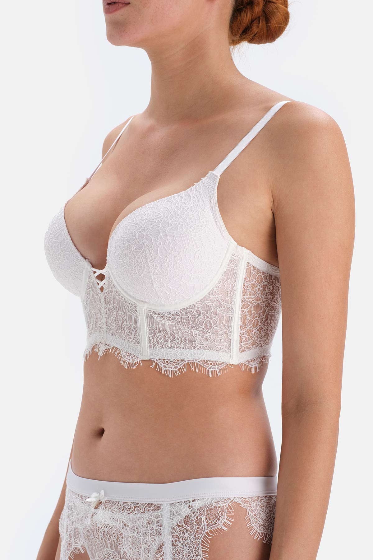 WHITE BRA