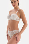 WHITE BRA