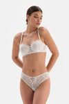 WHITE BRA