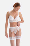 WHITE GARTER
