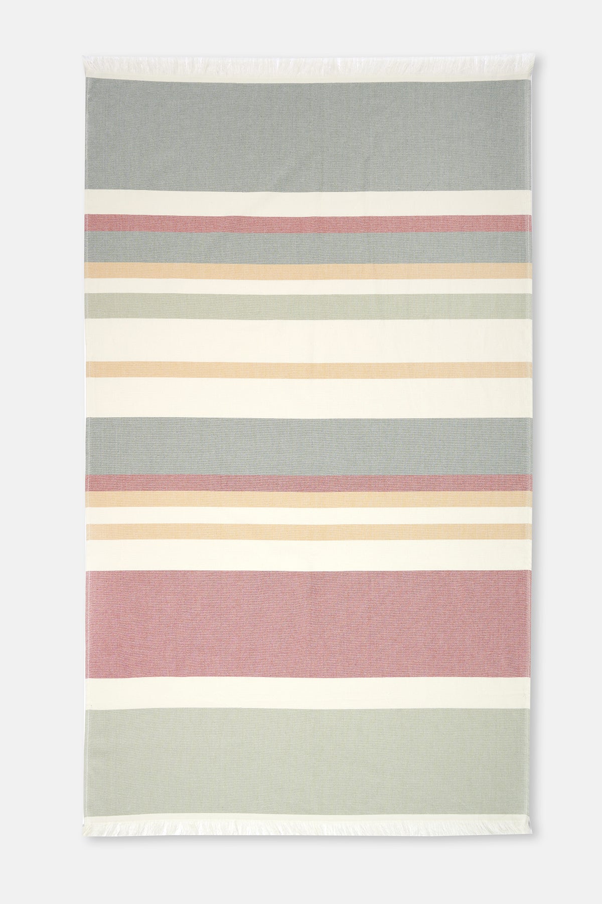 KHAKI STRIPED Stripe Pattern Beach Towel 85x150