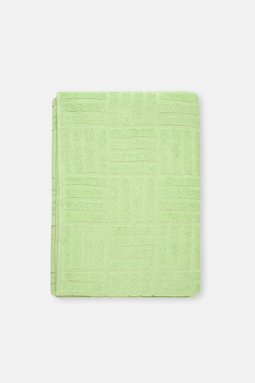 LIGHT GREEEN Stripe Pattern Beach Towel 85x150