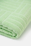 LIGHT GREEEN Stripe Pattern Beach Towel 85x150