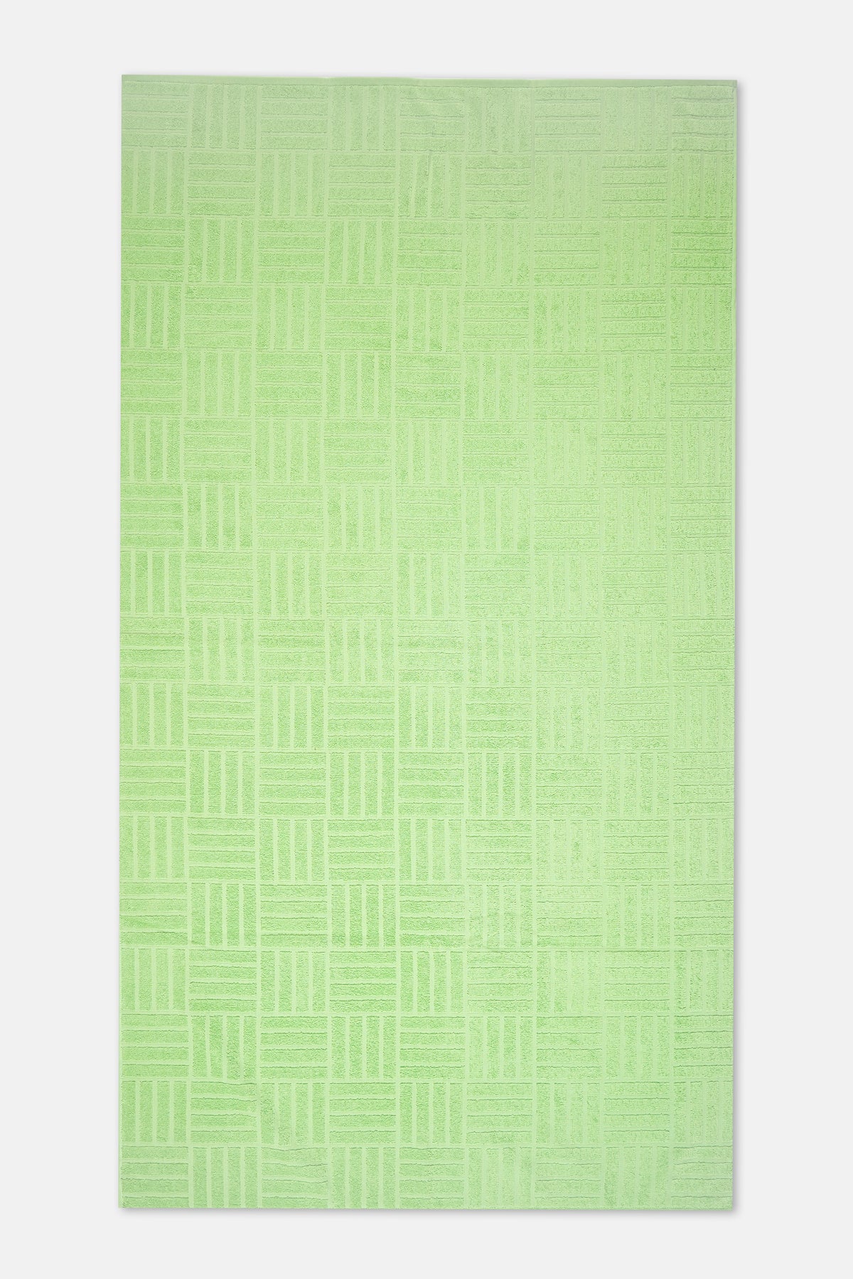 LIGHT GREEEN Stripe Pattern Beach Towel 85x150