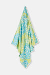 BLUE - WHITE Stripe Pattern Beach Towel 85x150