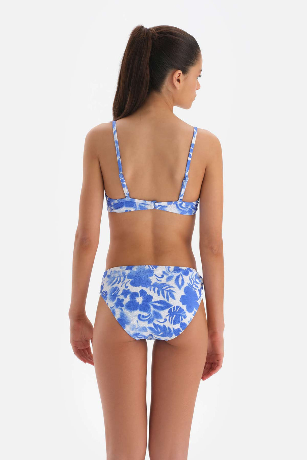 BLUE - WHITE BIKINI BOTTOM