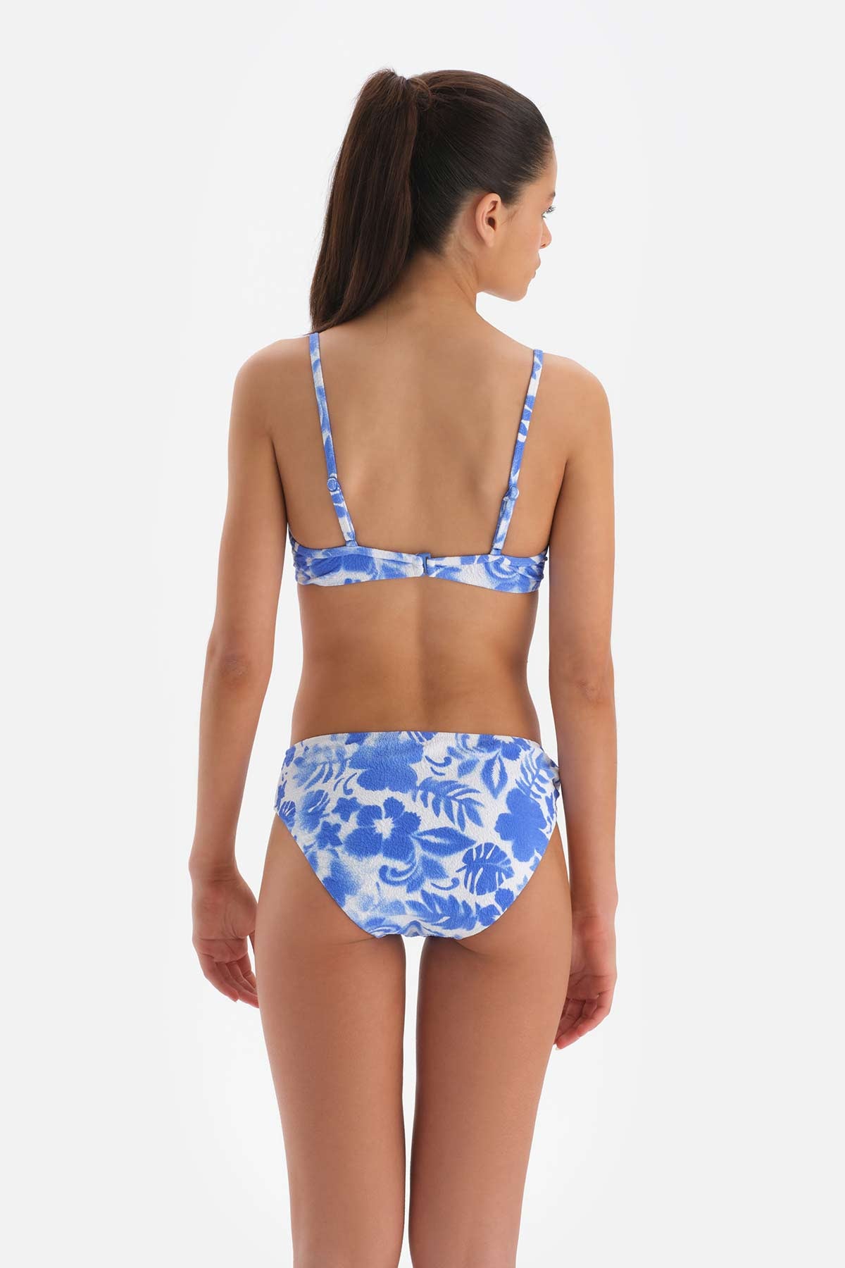 BLUE - WHITE BIKINI BOTTOM