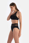 Siyah Yüksek Bel Bikini Altı
