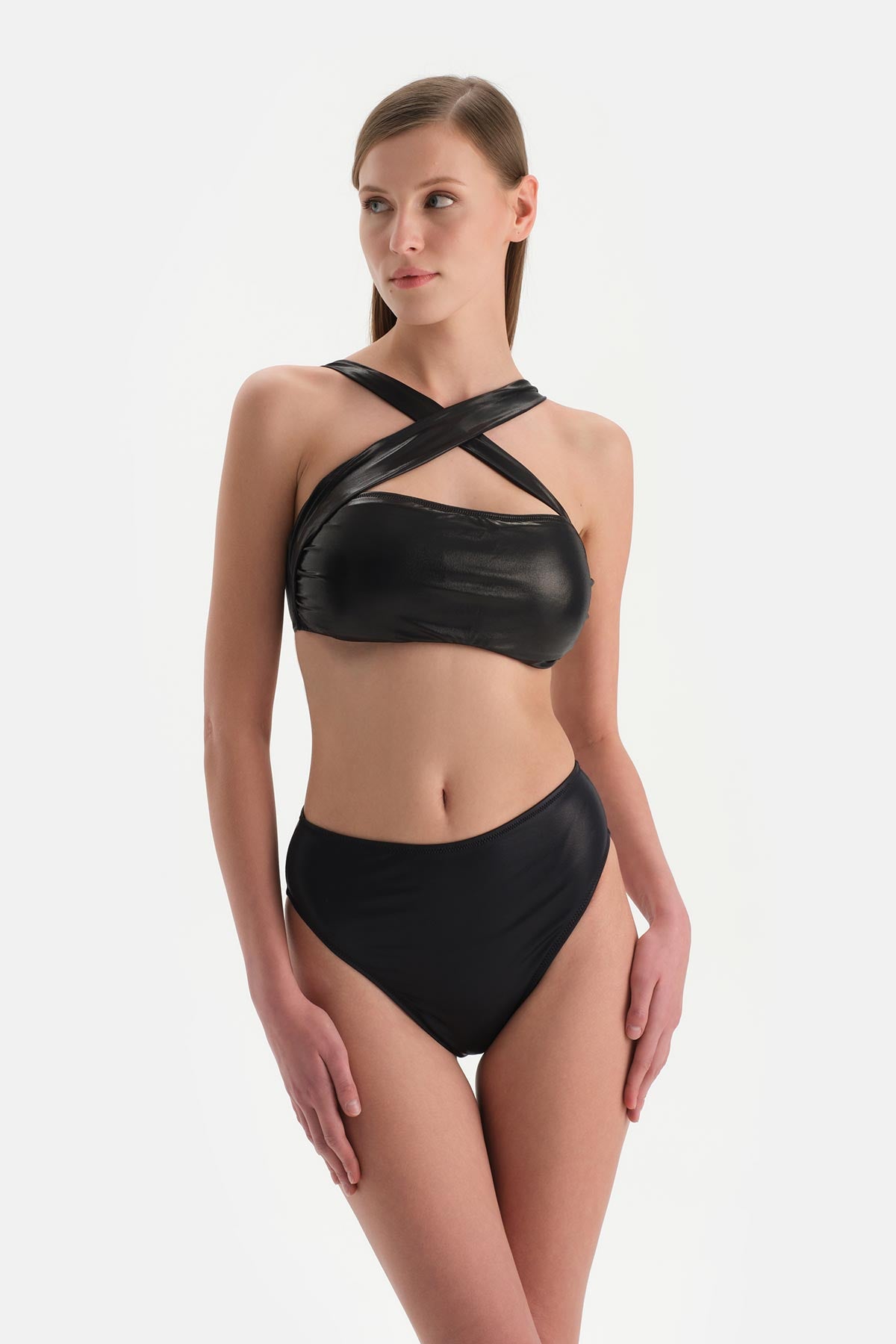 Siyah Yüksek Bel Bikini Altı