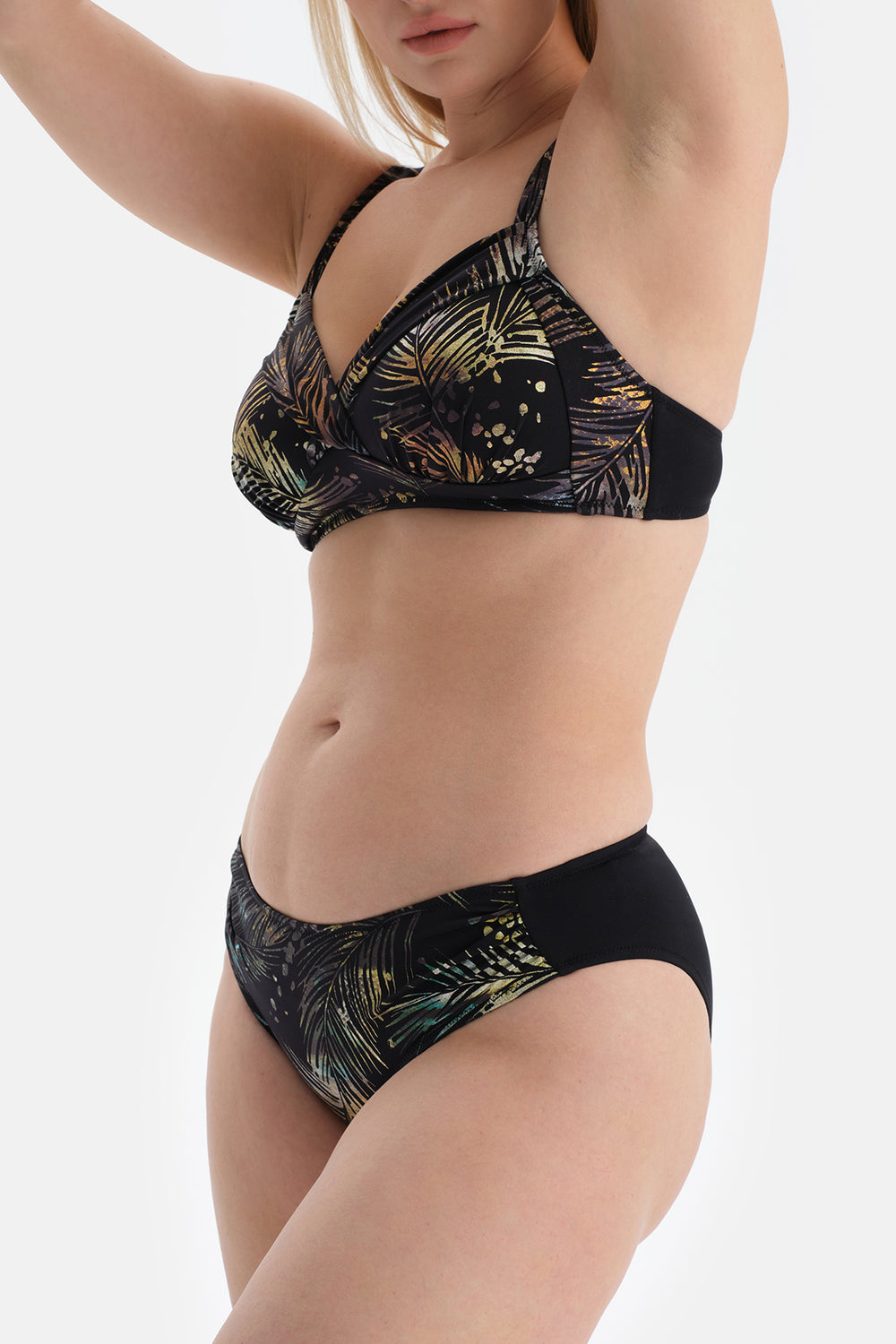 BLACK - GREEN BIKINI BOTTOM