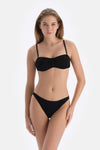 Siyah Straplez Bikini Üstü
