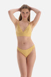 Sarı Balensiz Bralet Bikini Üstü
