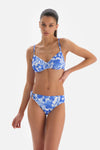 BLUE - WHITE BIKINI TOP