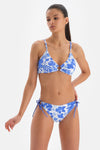 BLUE - WHITE BIKINI TOP