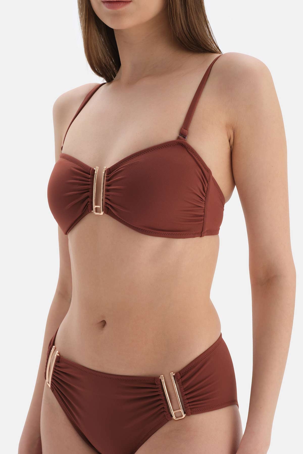 BROWN BIKINI TOP
